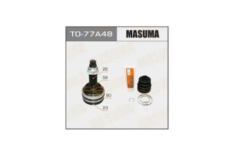 ШРУС наружный Toyota Prius (-09) (нар:26/вн:23) (TO-77A48) MASUMA TO77A48