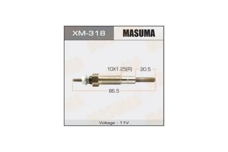Свічка розжарення (XM-318) MASUMA 'XM318