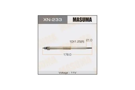 Свічка розжарення (XN-233) MASUMA XN233