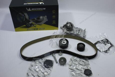 Комплект ременя ГРМ (+ помпа) Renault Megane (II,III), Scenic (II,III), Clio III, Twingo II 1.6i 16V MICHELIN 'FMW20671