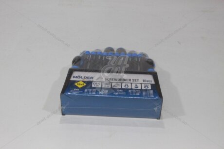 Набір викруток 18шт MOLDER 'MT32218