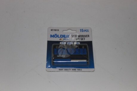Набір біт 25мм (к-т 15шт) (з магнітним тримачем) MOLDER 'MT70015