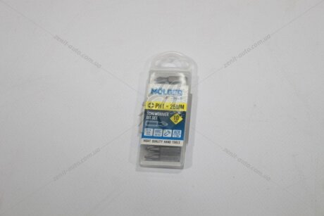 Набір біт PH1x25мм (к-т 10шт) (пласт упак) MOLDER 'MT7012510