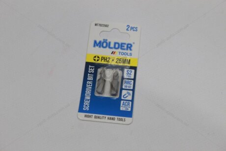 Набір біт PH2x25мм (к-т 2шт) (блістер) MOLDER 'MT7022502