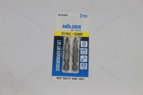 Набір біт PH2x50мм (к-т 2шт) (блістер) MOLDER 'MT7025002