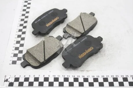 Колодки гальмівні дискові передні Toyota Corolla 1.2, 1.4, 1.6 (97-01) NISSHINBO NP1088