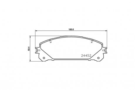 Колодки тормозные дисковые передние Strong Ceramic Lexus RX 350, 450 (08-)/Lexus NX 200t, 300h (14-)/RAV-4 2.0 (15-) NISSHINBO NP1109SC