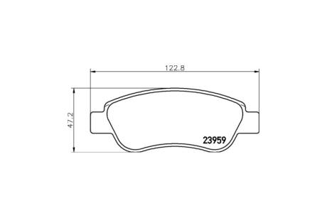 Колодки гальмівні дискові передні PEUGEOT 107 (05-), 108 (14-) NISSHINBO NP1138