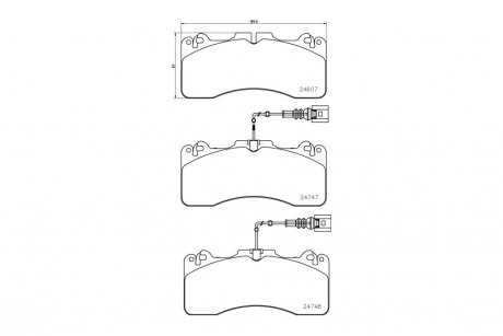 Колодки тормозные дисковые передние Lexus GS (15-), LS (12-) NISSHINBO NP1161