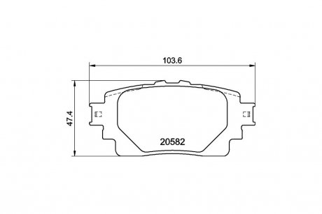 Колодки гальмівні дискові задні Toyota Corolla (E21) (19-) NISSHINBO 'NP1171