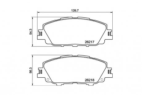 Колодки тормозные дисковые передние Toyota Corolla (E21) (19-) NISSHINBO NP1176