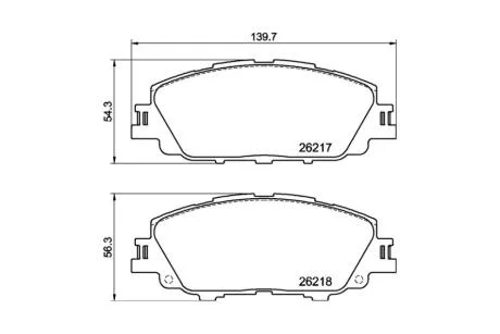 Колодки гальмівні дискові передні Toyota Corolla (E21) (19-) NISSHINBO NP1176