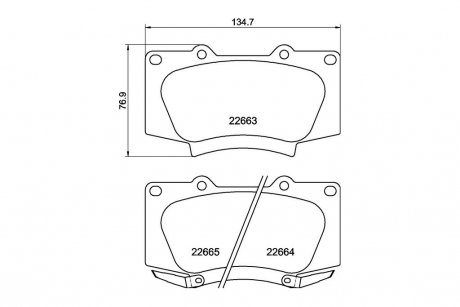 Колодки тормозные дисковые передние Strong Ceramic Toyota Fortuner (15-) NISSHINBO NP1189SC