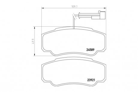 Колодки тормозные дисковые задние Nissan Cabstar (06-13) NISSHINBO NP2089