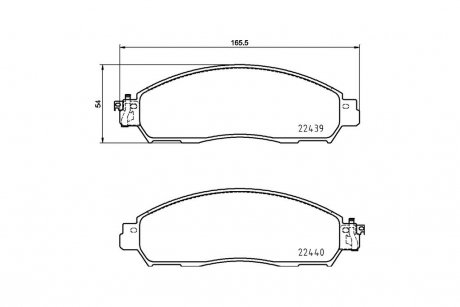 Колодки гальмівні дискові передние Nissan Leaf (17-), NV200 (10-), Serena (16-) NISSHINBO NP2106