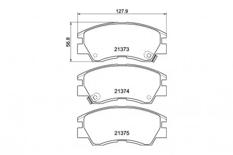 Колодки тормозные дисковые передние Strong Ceramic Mitsubishi L300 NISSHINBO NP3000SC