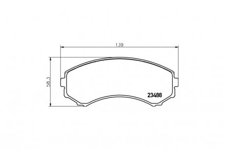 Колодки тормозные дисковые передние Strong Ceramic Mitsubishi Pajero 2.5, 3.2, 3.8 (06-) NISSHINBO NP3006SC