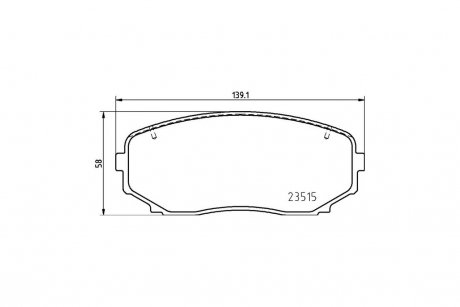 Колодки тормозные дисковые передние Mitsubishi Eclipse Cross (17-) NISSHINBO NP3051