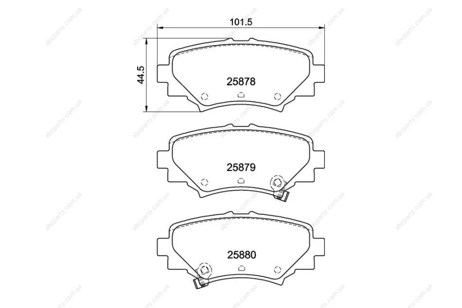 Колодки гальмівні дискові Mazda 3 (BM, BN) (13-) NISSHINBO NP5035 (фото 1)