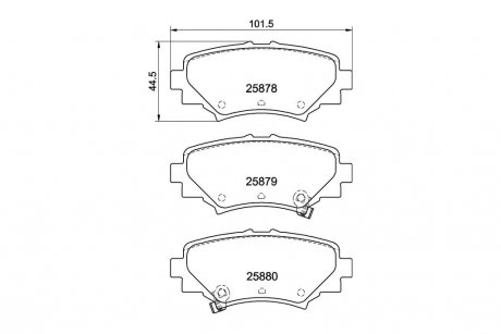 Колодки гальмівні дискові Mazda 3 (BM, BN) (13-) NISSHINBO NP5035