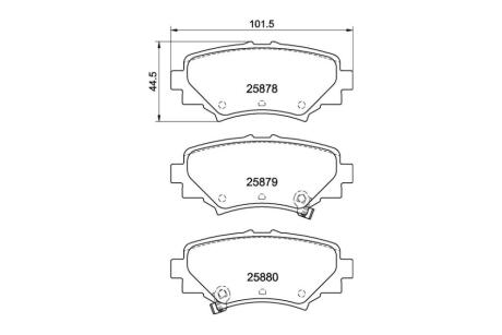 Колодки гальмівні дискові Mazda 3 (BM, BN) (13-) NISSHINBO NP5035