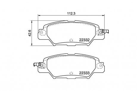 Колодки тормозные дисковые Mazda CX-5 (11-) NISSHINBO NP5051