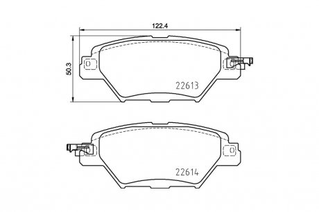 Колодки тормозные дисковые задние Mazda CX-9 (16-) NISSHINBO NP5070