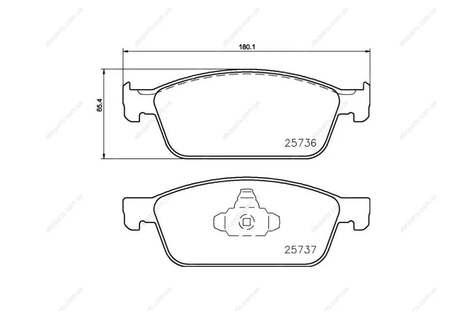 Колодки гальмівні дискові передні Strong Ceramic Ford Kuga II (12-), Ford Focus III (10-) NISSHINBO NP5074SC (фото 1)