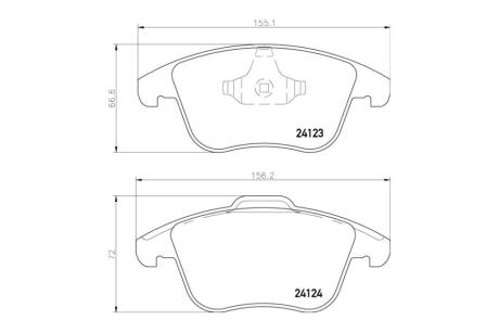Колодки гальмівні дискові передні Ford Galaxy (06-15)/Mondeo (07-15)/S-Max (06-14)/Citroen C5(01-)/Peugeot 407 SW (04-10) NISSHINBO NP5077