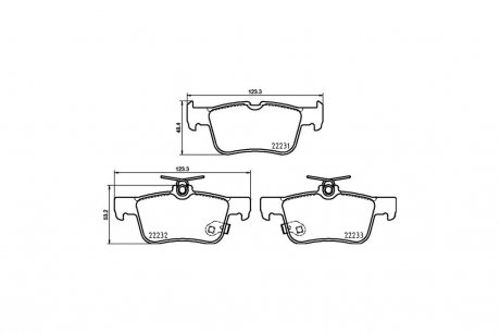 Колодки тормозные дисковые задние Ford Galaxy III (15-), Focus IV (18-), Mondeo V (12-), S-Max (15-) NISSHINBO NP5088