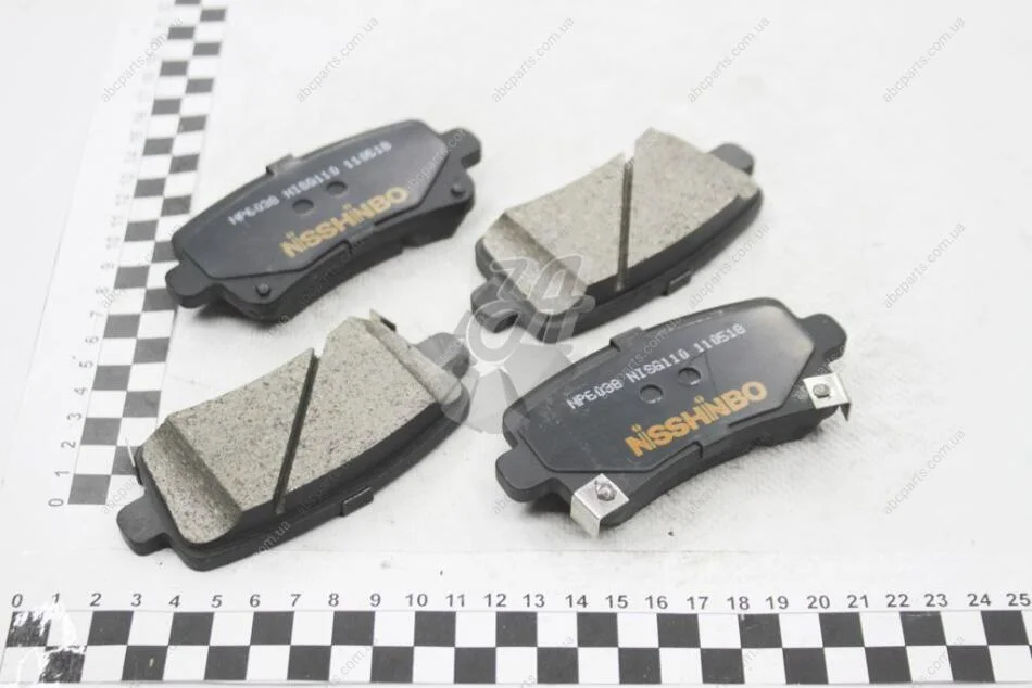 Колодки тормозные дисковые задние Chevrolet Malibu/Opel Insignia 1.8, 2.0, 2.4 (08-) NISSHINBO NP6038 (фото 1)