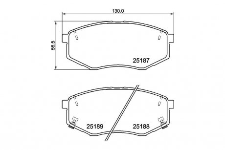 Колодки тормозные дисковые передние Hyundai i20 1.4, 1.6 (10-) NISSHINBO NP6039