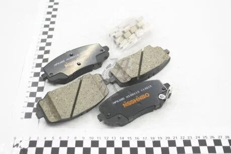 Колодки гальмівні дискові передние Hyundai i10, i20/Kia Picanto 1.0, 1.1, 1.2 (04-) NISSHINBO NP6085