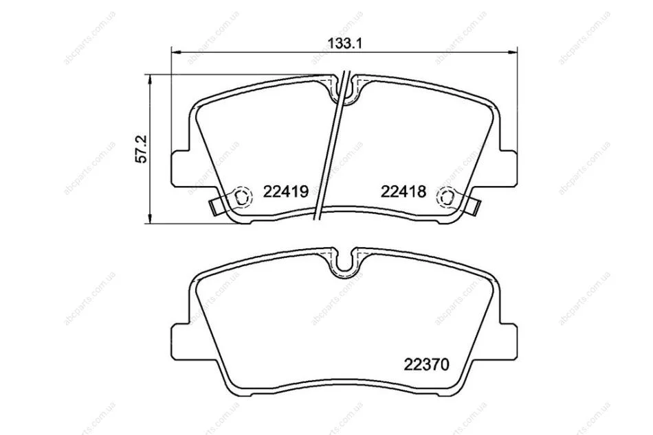Колодки гальмівні дискові задні Strong Ceramic Hyundai H350 (15-) NISSHINBO NP6132SC (фото 1)
