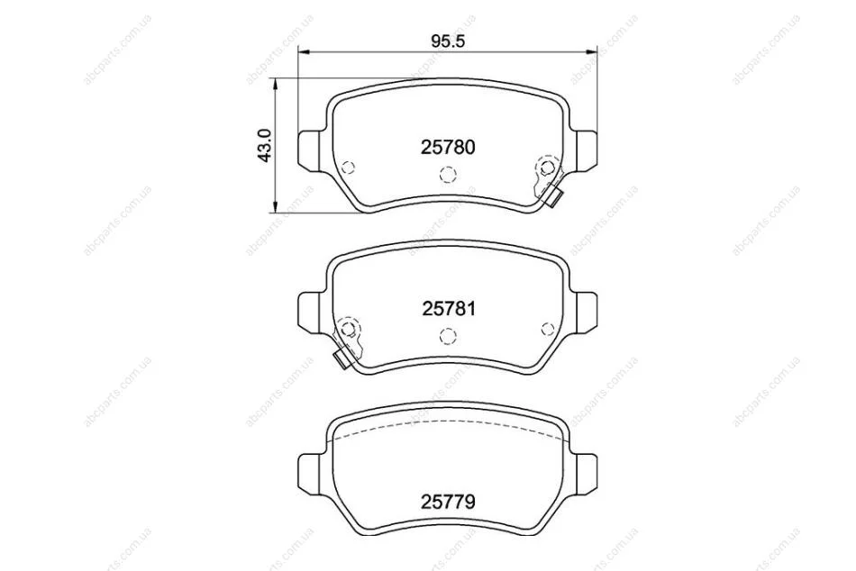 Колодки тормозные дисковые задние Kia CEED (JD) (12-) NISSHINBO NP6153 (фото 1)