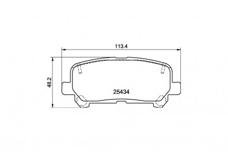 Колодки тормозные дисковые Honda Pilot (15-) NISSHINBO NP8043