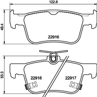 Колодки гальмівні дискові задні Honda Accord X (17-) NISSHINBO 'NP8061