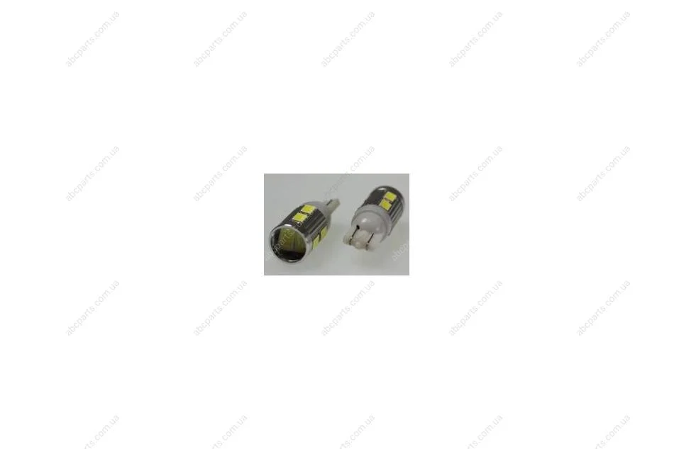 Лампа светодиодная 12V T10 (10SMD) (56x30) W2,1x9,5d (с увеличивающей линзой) белый Nord YADA Nord YADA 903862 (фото 1)