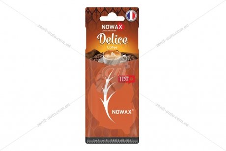 Ароматизатор - стикер бумажный Delice Coffe NOWAX NX00080