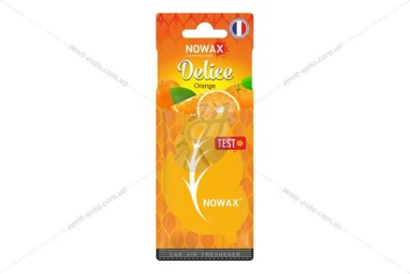 Ароматизатор - стікер паперовий Delice Orange Nowax NOWAX NX00083