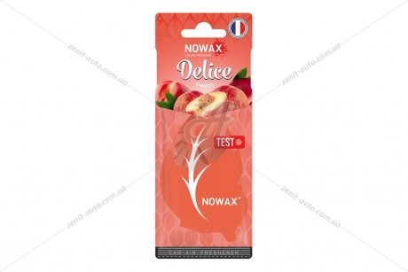 Ароматизатор - стикер бумажный Delice Peach NOWAX NX00084