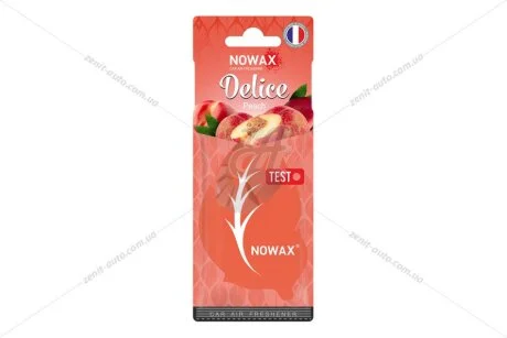 Ароматизатор - стікер паперовий Delice Peach Nowax NOWAX NX00084