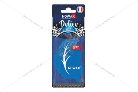 Ароматизатор - стікер паперовий Delice Sport Nowax NOWAX NX00085