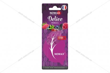 Ароматизатор - стикер бумажный Delice WILDBERRY NOWAX NX00089