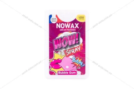 Ароматизатор повітря спрей WOW Spray 18ml - Bubble Gum Nowax NOWAX NX00137