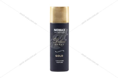 Ароматизатор воздуха спрей DELUXE Spray 50ml CAR & HOME Parfume GOLD NOWAX NX07748