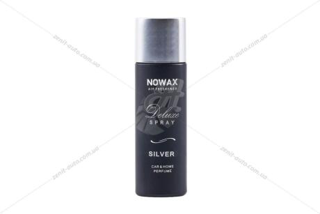 Ароматизатор воздуха спрей DELUXE Spray 50ml CAR & HOME Parfume SILVER NOWAX NX07749