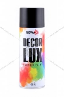 Фарба акрилова спрей (чорний матовий) (9005) DECOR LUX NOWAX NX48011