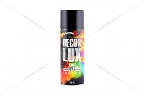 Краска высокотемпературная 650° (черный) (9005) DECOR LUX NOWAX NX48037