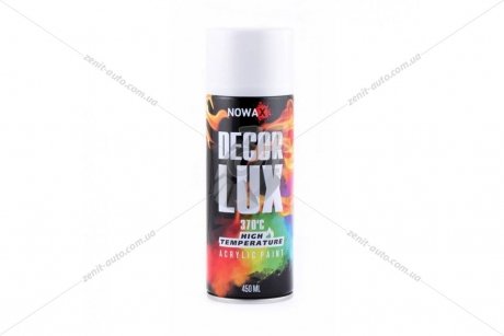 Краска высокотемпературная 370° (белый) (9010) DECOR LUX NOWAX NX48039